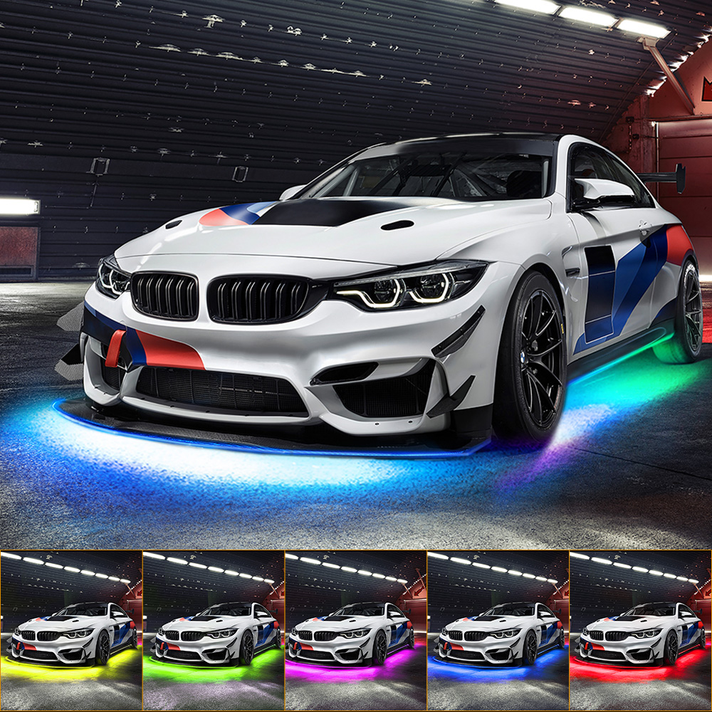 Rgb Underglow Strip - Неоновая фотовспышка для автомобиля, гибкая Водонепроницаемая