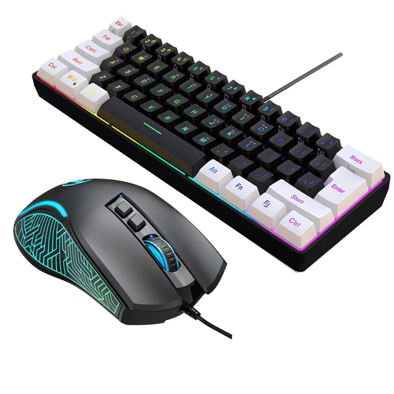 Gaming Keyboard Ergonomic - Комплект для геймеров: 60% клавиатура и