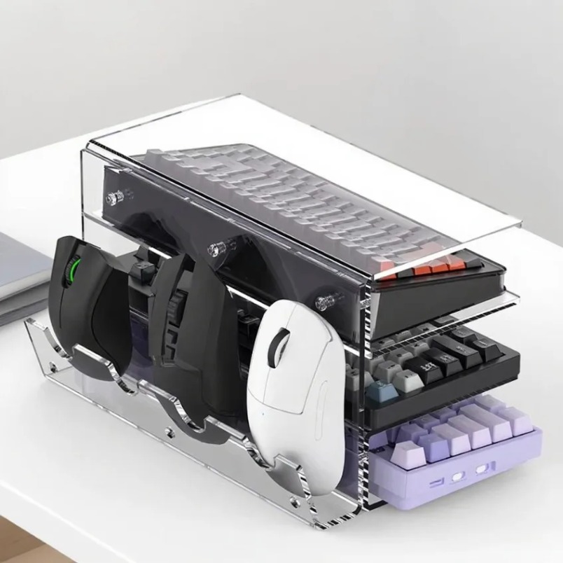 Gaming Keyboard Ergonomic - Подставка для клавиатуры, 3-уровневая акриловая полка