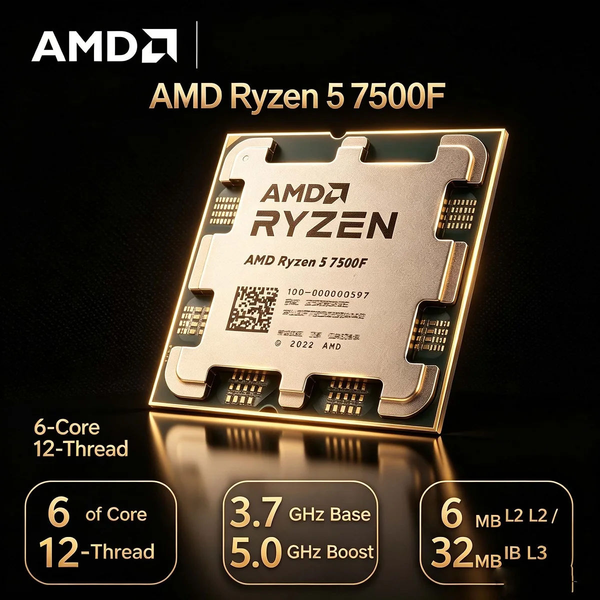 Amd Cpu Ryzen 5 - Высокопроизводительный процессор AMD Ryzen 5 7500F