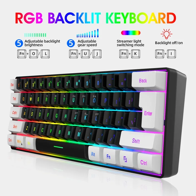 Комплект для геймеров: 60% кла – обзор и цена Gaming Keyboard Ergonomic