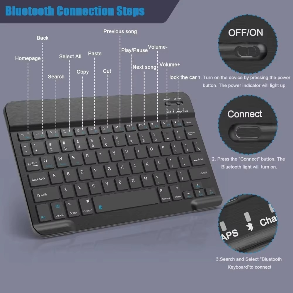 Беспроводная клавиатура Blueto – обзор и цена Gaming Keyboard Bluetooth