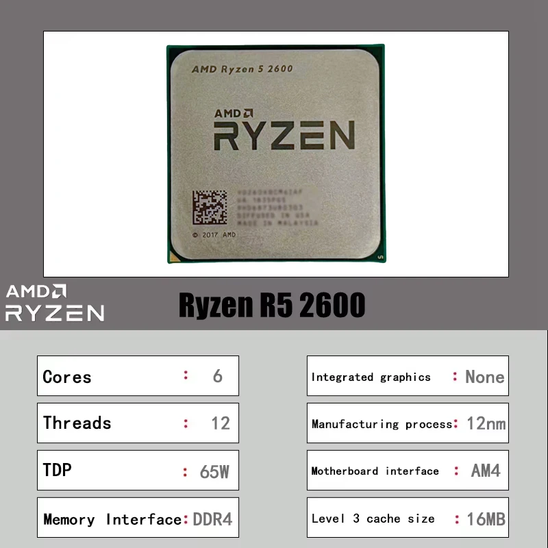 Процессор AMD Ryzen 5 R5 2600  – обзор и цена Amd Cpu Ryzen 5