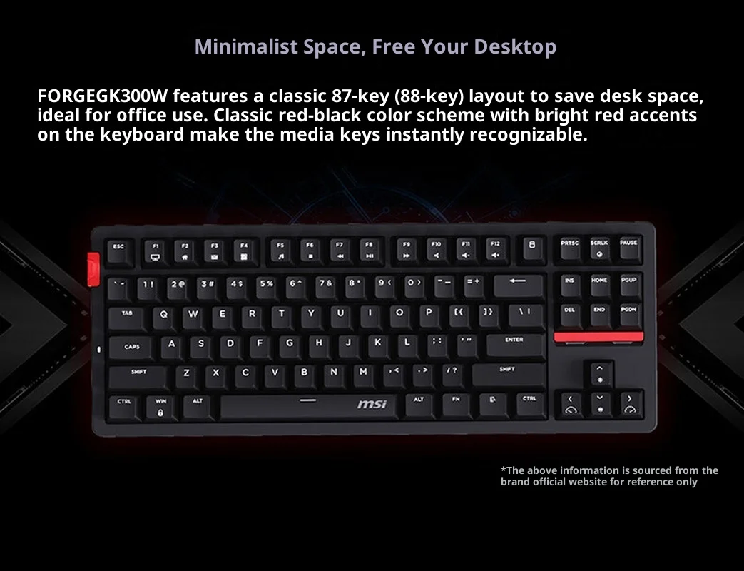 MSI FORGE GK300W трехрежимная  – обзор и цена Gaming Keyboard Bluetooth