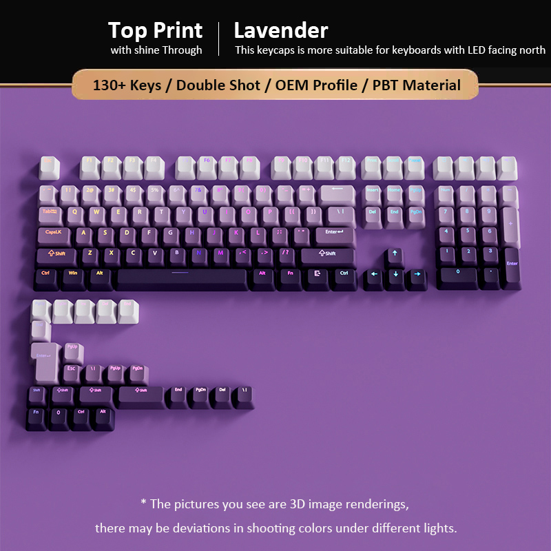134 клавиши, лавандово-фиолето – обзор и цена Gaming Keyboard Brands