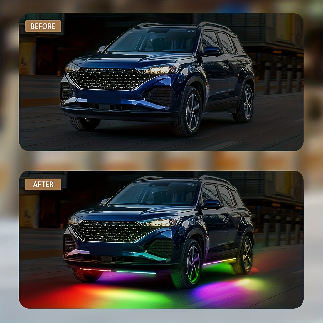 Гибкая автомобильная подсветка – обзор и цена Rgb Underglow Strip